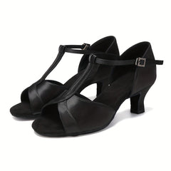Women's Professional Latin Dance Shoes Medium Heel Lightweight & Comfortable