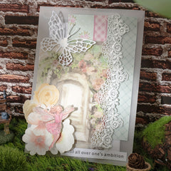 20pcs Retro Floral Window Deco Material