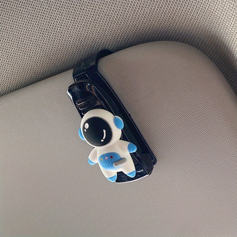 Astronaut Flowers Sun Visor Sunglasses Holder