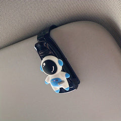 Astronaut Flowers Sun Visor Sunglasses Holder