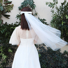 Bridal Headband Veil Photography Accessories Hair Comb