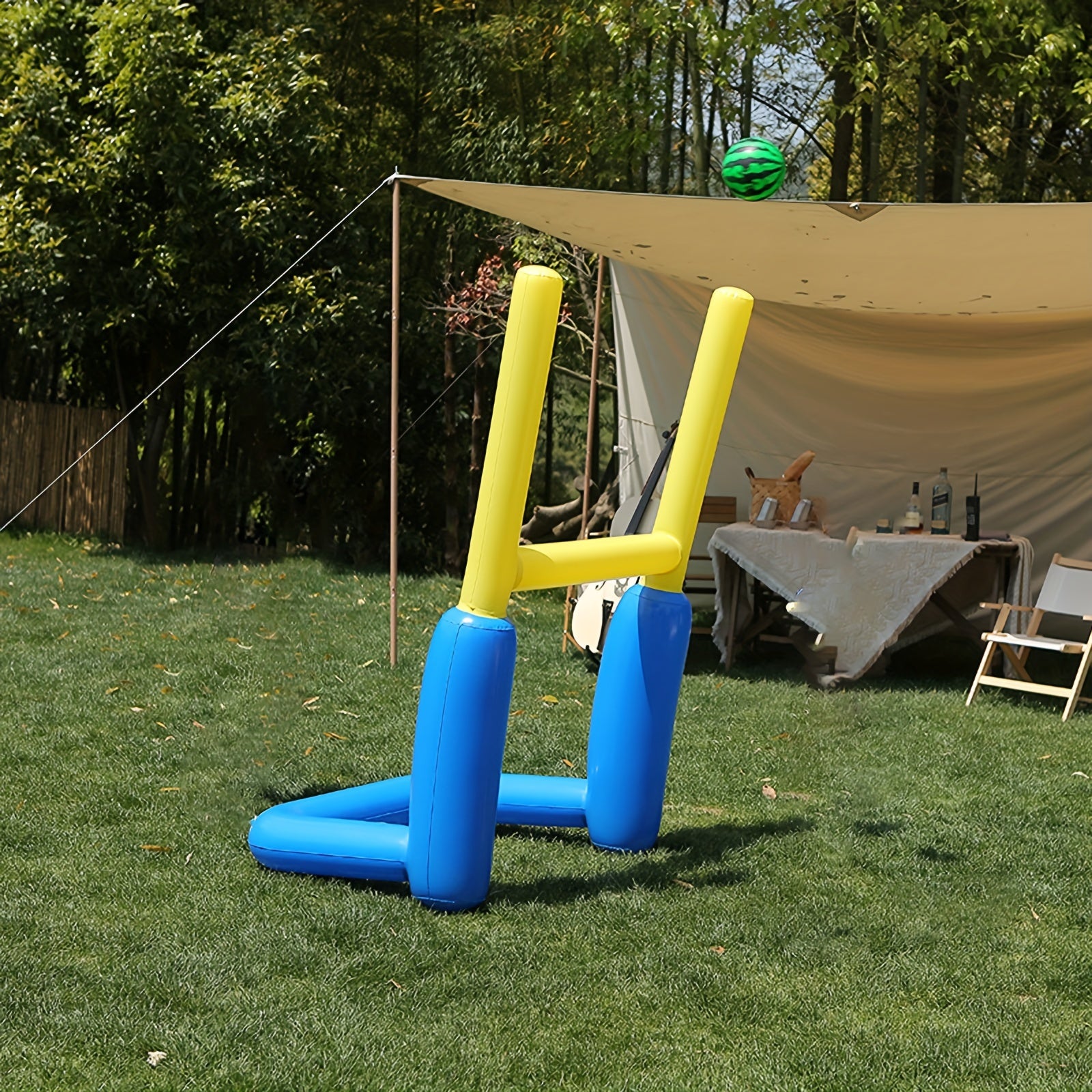 Inflatable Football Gate Interactive Game Volleyball Holder