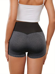 Honeycomb Yoga Shorts With Pocket Women's Activewear