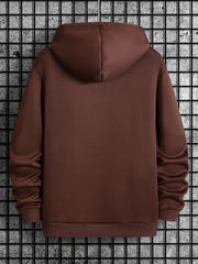 Men's Cozy Print Hooded Sweatshirt for Winter