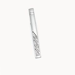 1pc Five Artificial Diamonds Tie Clip