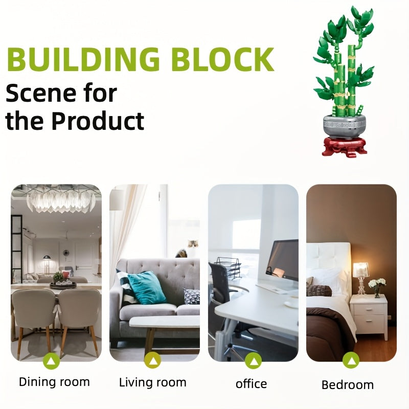 1000 pcs Bamboo Building Blocks Adult Collection Office Decoration