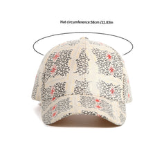 Spider Web Print Baseball Cap Lightweight Sports Hat Adjustable