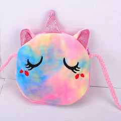 Cartoon Unicorn Coin Purse Wallet Crossbody Bag for Kids