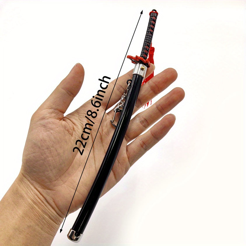 Metal Samurai Sword Model Toy 22cm With Red Tassel - Birthday Gift