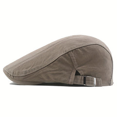 Newsboy Hat Flat Cap Adjustable Breathable Cabbie Ivy Driving Hat