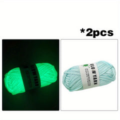 Glow in the dark Wool Soft Knitting Luminous Wool DIY Knitting Doll Bag Scarf