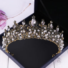 Beaded Crown Hairband Bridal Wedding Tiara Birthday Headband
