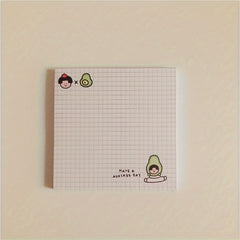Student Cartoon Bread Notes 8x8cm Memo Note Paper