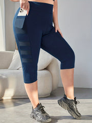 Mesh Contrast High Rise Yoga Leggings