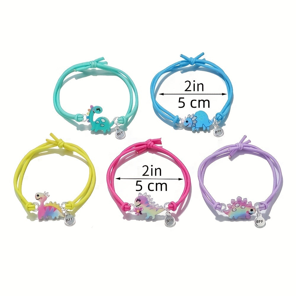 5pcs Dinosaur BFF Bracelet for Girls Friends