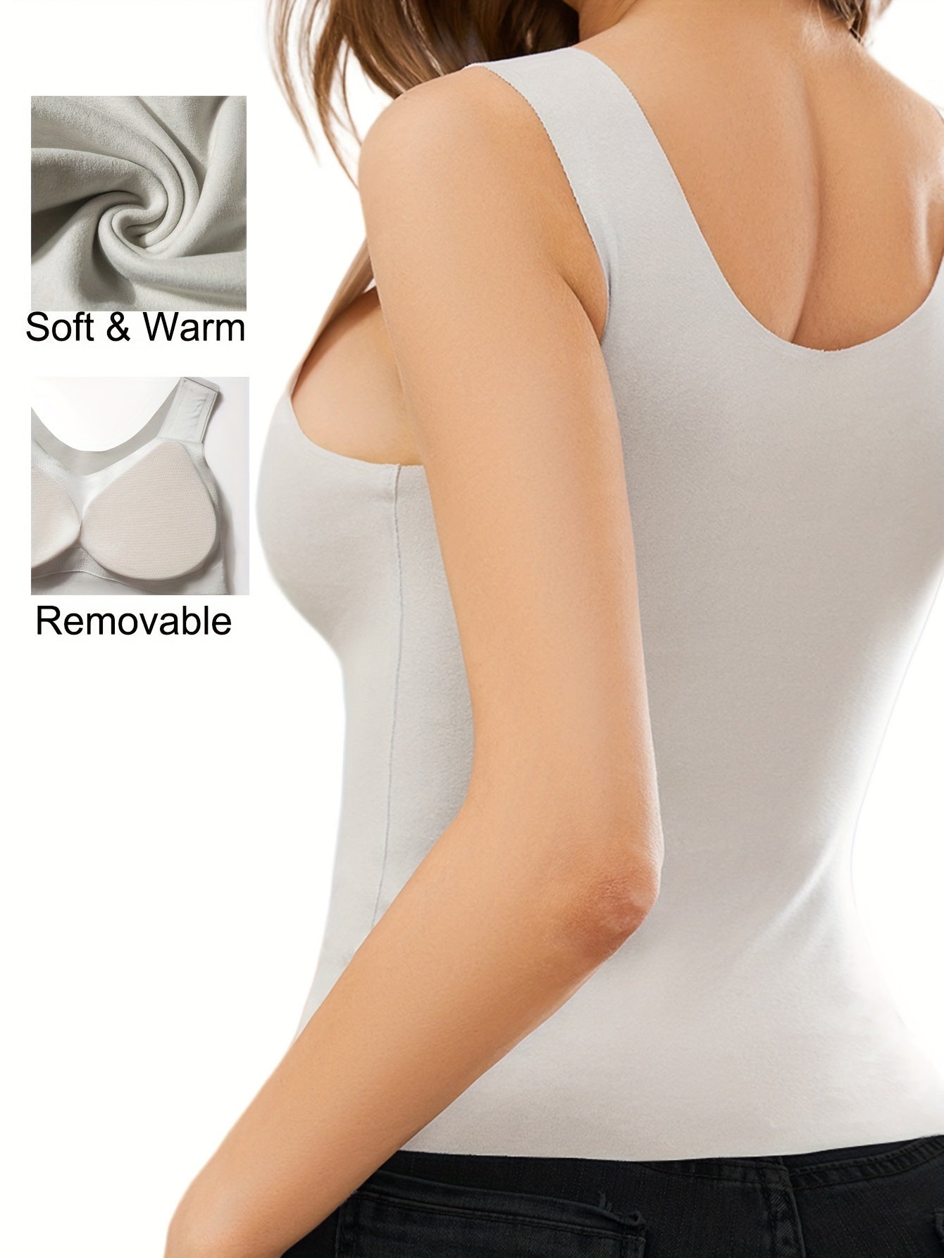 Seamless Thermal Tank Top Women's Padded Lingerie