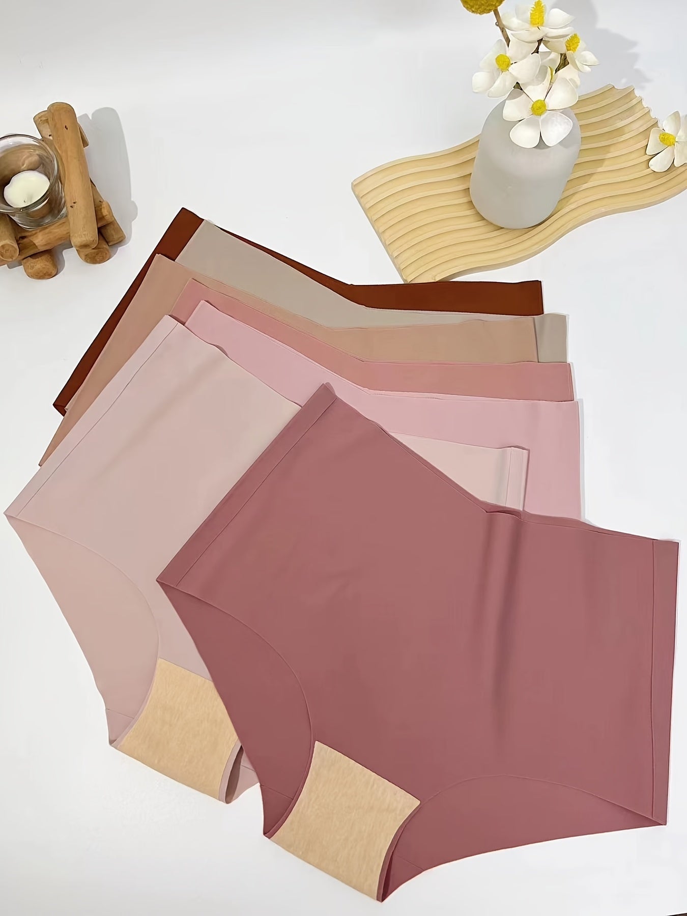 7pcs Multicolor Briefs High Waist Panties Women's Underwear
