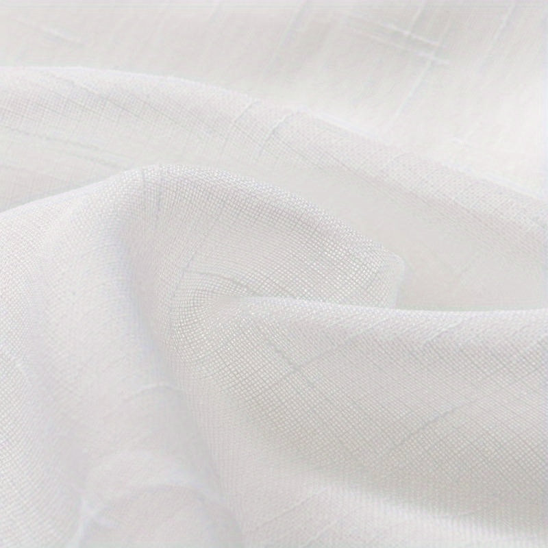 Translucent Hemp Sheer Curtain for Home Decor