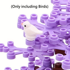16pcs Mini Bird Sparrow Building Block Set DIY Animal Park Decoration Gift