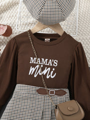 3pcs Baby Girls Puff Sleeves Top & Skirt & Berets Set Kids Clothes