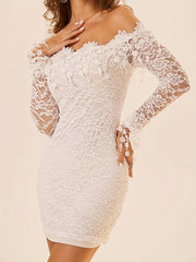 Sexy Bridesmaid Dress Off Shoulder Bodycon Evening Party Dress