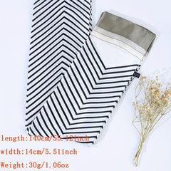 Striped Printed Skinny Scarf Block Long Ribbon Necktie Twilly Scarf