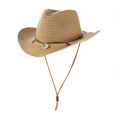 Western Cowboy Straw Hat Outdoor Seaside Beach Cap Sun Protection Sun Hat
