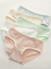 5pcs Comfy Stretchy Intimates Panties Women's Lingerie