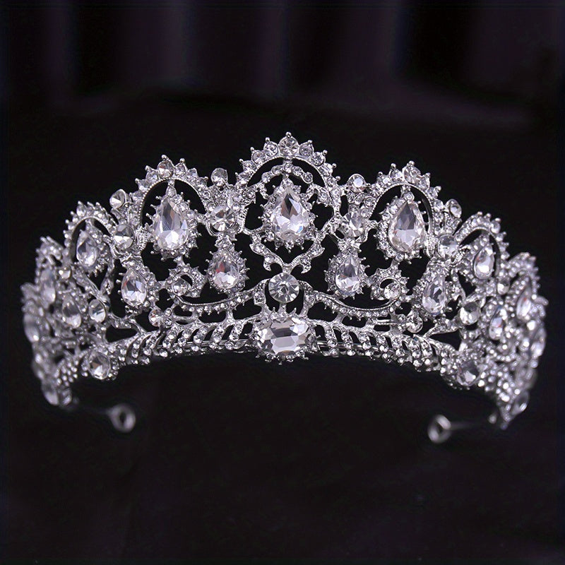 Rhinestone Alloy Crown Bridal Hairband Headband Party Favors