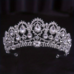 Rhinestone Alloy Crown Bridal Hairband Headband Party Favors