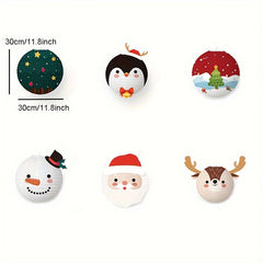 Christmas Lantern Decoration Cartoon Snowman Santa Claus Deer