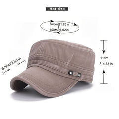 Casual Flat Cap Baseball Cap Military Cap Sun Hat Unisex