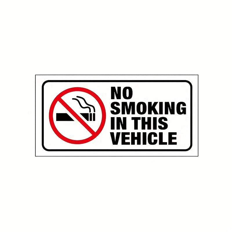 5pcs No Smoking Stickers 10x16.5cm Laminated UV Resistant