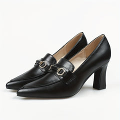 Women's Pointed Toe Court Pumps High Heels Office Work Dress Shoes