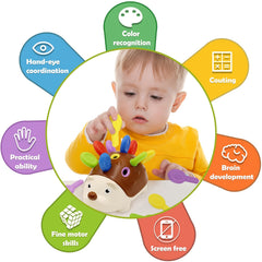 Cute Hedgehog Fine Motor Training Toy for Toddlers 1-3 Years