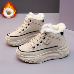 Women's Warm Medium Tube Sneakers Comfortable Casual Sport Shoes