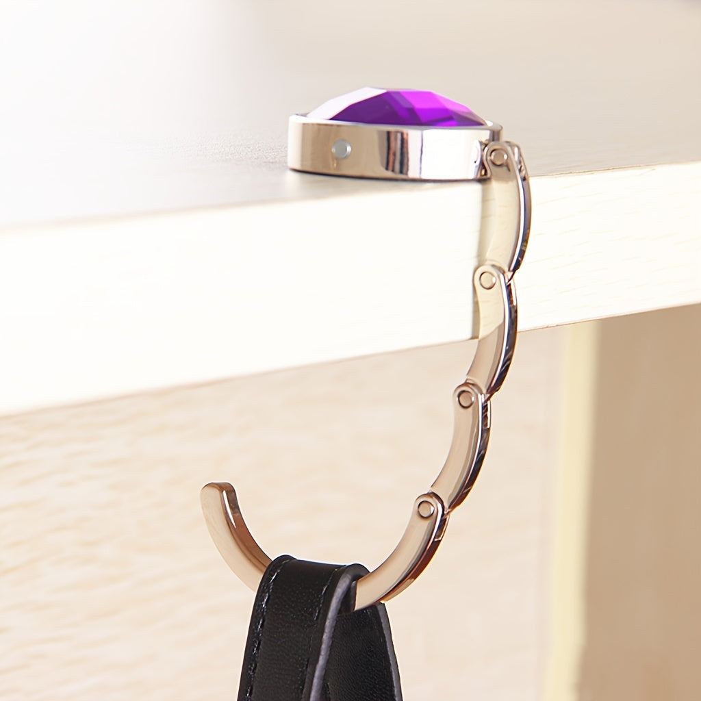 Foldable Handbag Hook Key Ring Table Hook Home Organizer