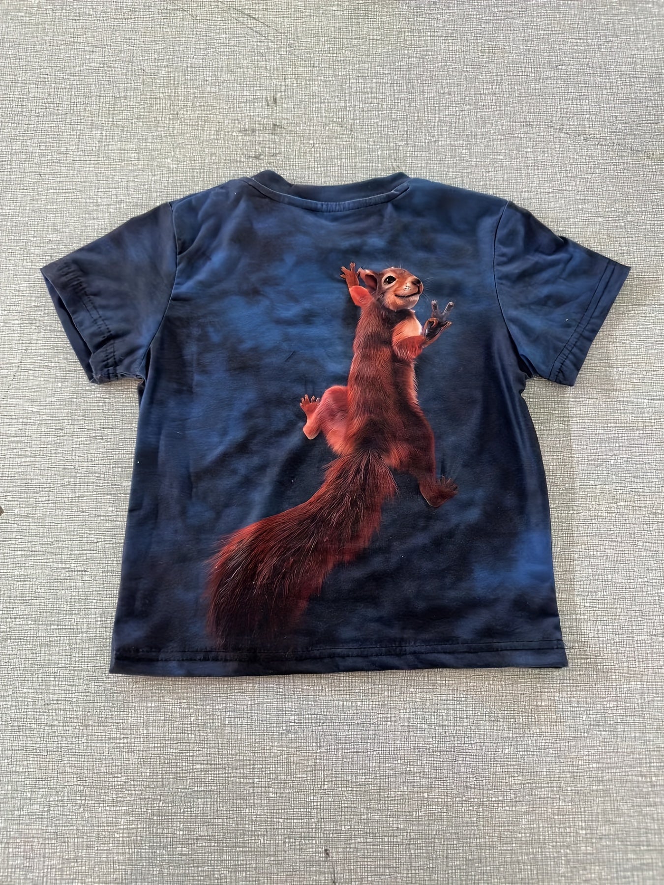 3D Print Squirrel Posture T-shirt Kids Street Wear