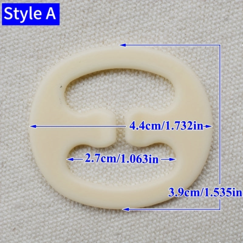4pcs Bra Straps Control Clips Invisible Buckles Women's Lingerie Accessories