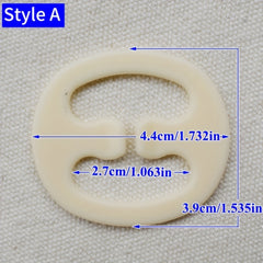 4pcs Bra Straps Control Clips Invisible Buckles Women's Lingerie Accessories
