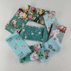 8pcs Twill Tie Cotton Jelly Roll Patchwork Cloth Set DIY Crafts