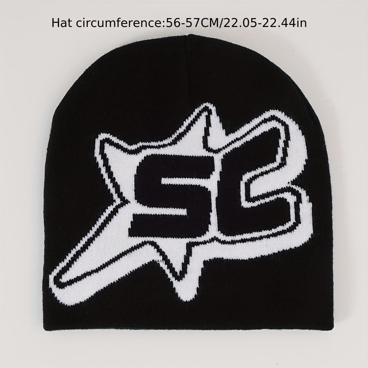 Y2K Jacquard Hip Hop Knit Beanie Hat Unisex Warm Couple Skull Hats