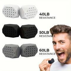 2pcs Silicone Jawline Trainer for Jaw and Neck Exercise