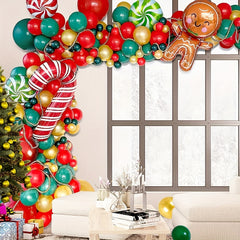 128pcs Christmas Balloon Garland Arch Kit Holiday Decor