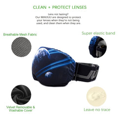MAXJULI Microfiber Goggle Cover Mesh Fabric