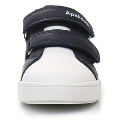 Boys Skate Shoes Hook Loop Fastener Comfy Anti Skid Breathable Platform Sneakers