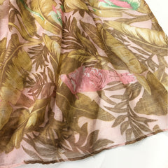 Rainforest Print Scarf Boho Voile Casual Shawl Classic
