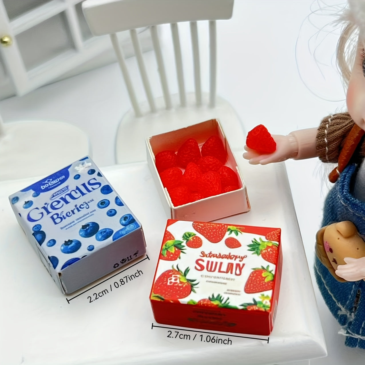 DIY Dollhouse Food Model Accessories: Strawberry Sundae & Gerard's Bierij Chocol