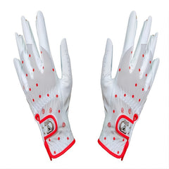 Women's Golf Gloves Polka Dot Slip Resistant for Comfort