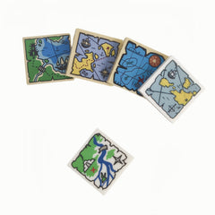 10pcs Brick Print Treasure Map Building Blocks Set